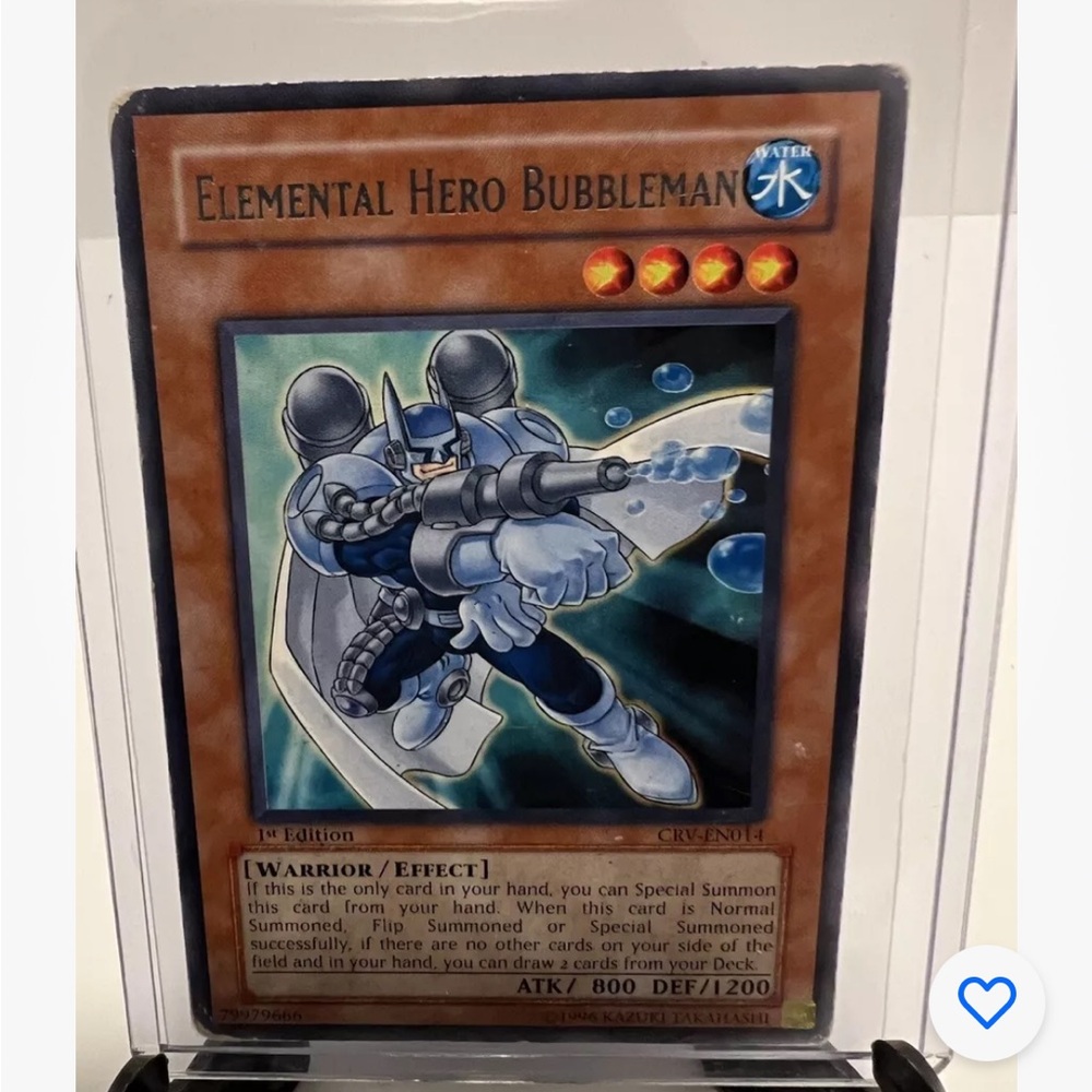 Yu-Gi-Oh! TCG Elemental HERO Bubbleman Cybernetic Revolution CRV-EN014 1st Ed